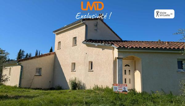 Villa 3 chambres, terrasse, jardin, garage