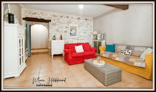 Maison en pierre - 105m² habitable - 750m² de jardin - 2 chambres - dépendance