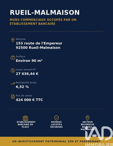 Murs commerciaux  à vendre 90 m² Rueil-Malmaison