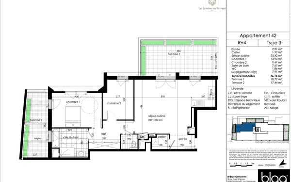 Appartement à vendre    3 pièces •  Arras