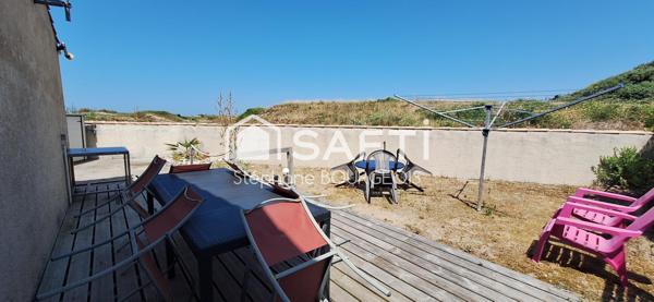 Maison de vacances sur la plage avec jardin extérieure