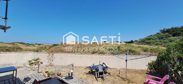 Maison de vacances sur la plage avec jardin extérieure