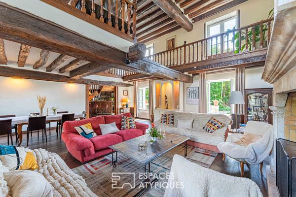 Maison de maître et grange réhabilitée, un lieu d’inspiration entre art, nature et prestige en Vallée de Chevreuse :