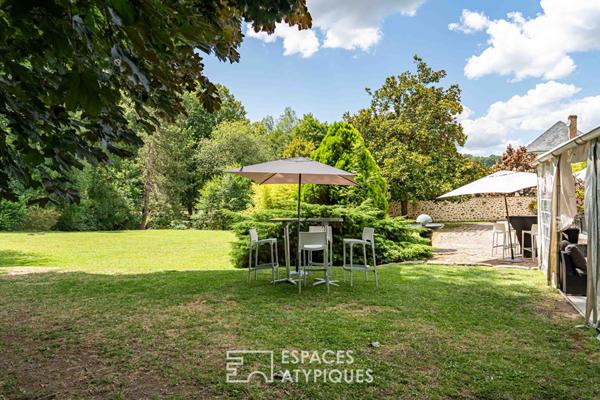 Maison de maître et grange réhabilitée, un lieu d’inspiration entre art, nature et prestige en Vallée de Chevreuse :