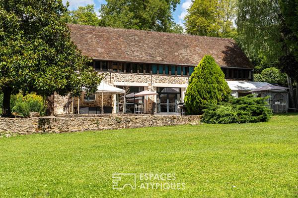 Maison de maître et grange réhabilitée, un lieu d’inspiration entre art, nature et prestige en Vallée de Chevreuse :