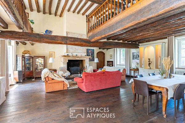 Maison de maître et grange réhabilitée, un lieu d’inspiration entre art, nature et prestige en Vallée de Chevreuse :