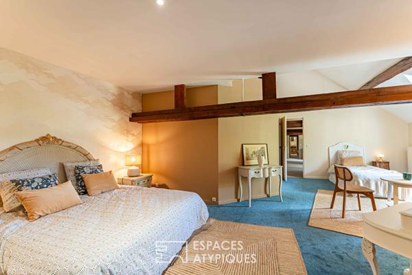 Maison de maître et grange réhabilitée, un lieu d’inspiration entre art, nature et prestige en Vallée de Chevreuse :