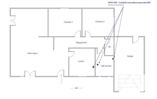 Maison à vendre 3 pièces 70 m² Blauzac