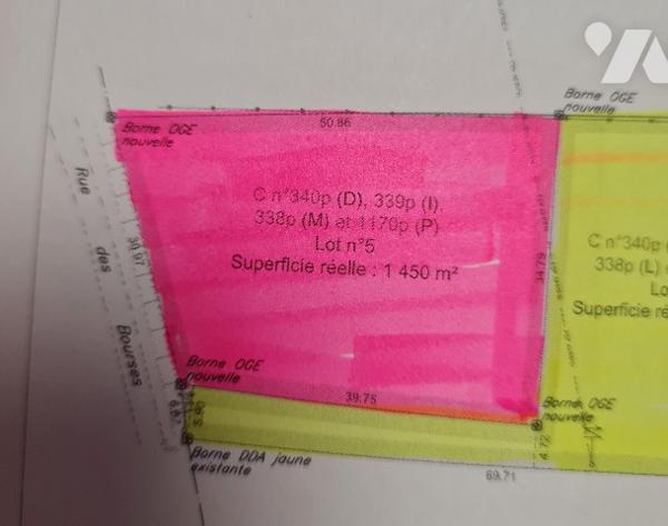 Terrain à Bâtir de 1485 m2