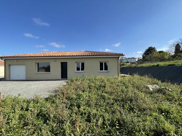 Fleurance (32500) Maison neuve, plain-pied, T4 avec jardin et garage