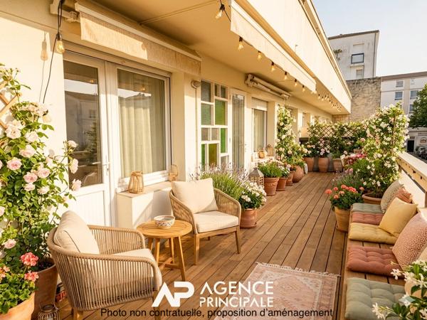Appartement T4 95 m² La Rochelle. Terrasse. Parking ? Proche gare et Vieux-Port 367 500 € **  - Référence  HDO587D1