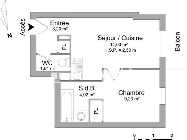 Location Appartement 2 pièces 32.12 m² - RESIDENCE QUATROCENTO Le Mans 72000