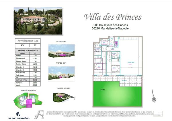 Superbe Appartement T3 en rez de jardin - Garage