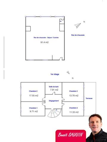 GRANDE maison T5 + PISCINE