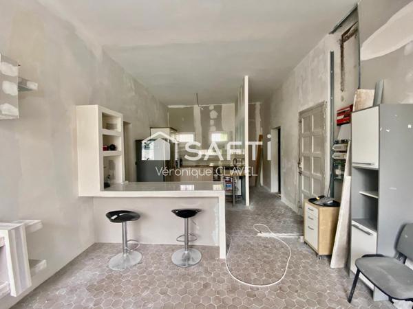 Maison type Loft de 163m2 avec grand plateau sur terrain de 1000m2avec 5 garages