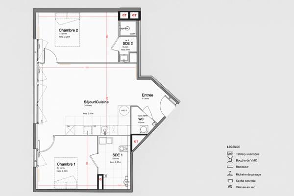 Boulogne Billancourt 92 – Secteur Mairie / André Morizet, bel appartement de 3 pièces situé au 5 é étage d’ un immeuble entièrement réhabilité et modernisé de trés grand standing
