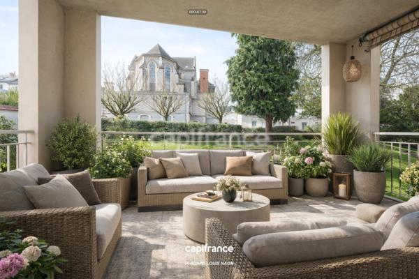 CROIX DE PIERRE - TROIS PIÈCES A RAFFRAICHIR AVEC TERRASSES ET GARAGE