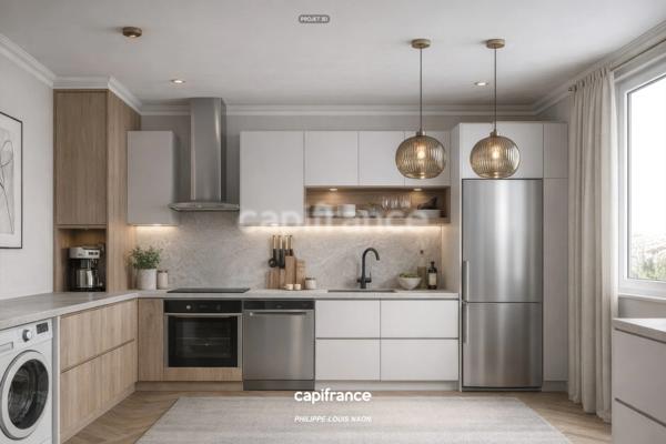 CROIX DE PIERRE - TROIS PIÈCES A RAFFRAICHIR AVEC TERRASSES ET GARAGE