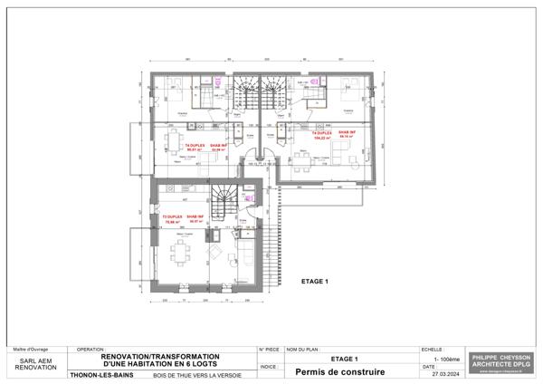 Bâtisse de 240 m2- Projet à terminer   Grosse opportunité de