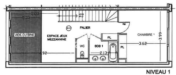 BAS MONTREUIL PROCHE VINCENNES, AVENUE DU PRESIDENT WILSON , BATIMENT AU CALME SUR COUR TRIPLEX 4 PIECES AVEC JARDIN PRIVATIF