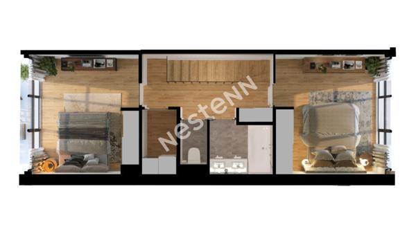 BAS MONTREUIL PROCHE VINCENNES, AVENUE DU PRESIDENT WILSON , BATIMENT AU CALME SUR COUR TRIPLEX 4 PIECES AVEC JARDIN PRIVATIF