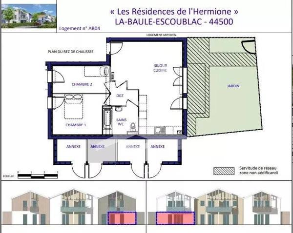 APARTEMENT  Type 3 LA BAULE GUEZY