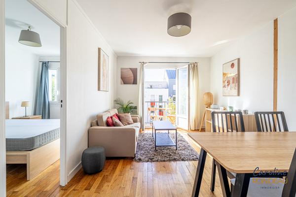 A vendre Nantes St Félix Tortière T2 balcon, ascenseur, cave et parking