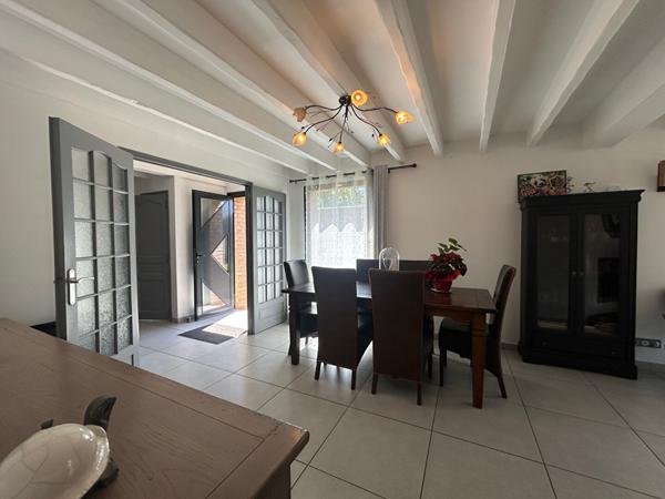 Fréthun maison type longère semi plain pied, garage, jardin 