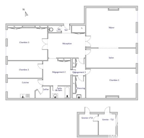 Appartement à vendre 4 pièces 169,32 m² Lyon 2