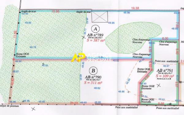 BEZONS _ Terrain 311 m2 €230 000 ** - Référence 4491