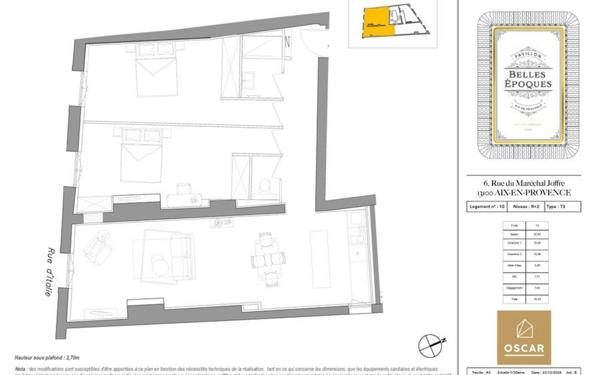Appartement à vendre    3 pièces •  Aix-en-Provence