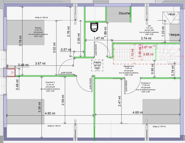 T5 rénové à neuf, 4 chambres ,garage,terrain clos