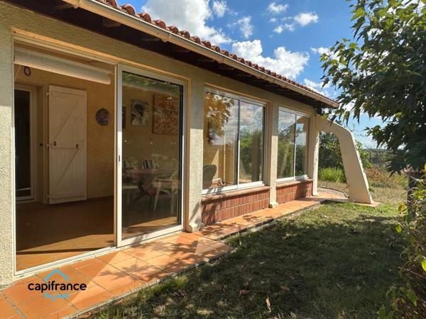 Bessières Centre, Villa T4-T5 de 1982, 130 m², véranda de 24 m², garage de 60 m²