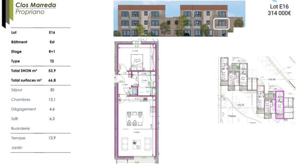 Appartement à vendre 2 pièces 53 m² Propriano