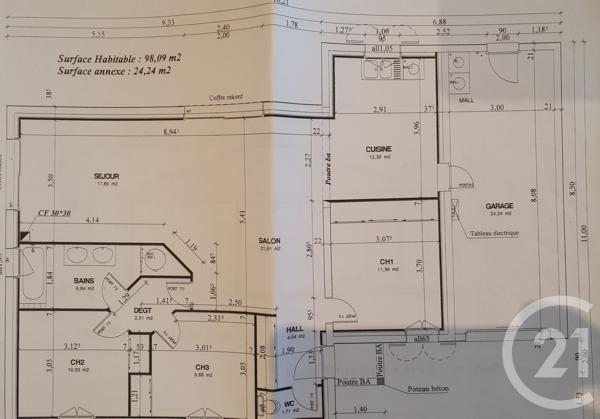 Maison à vendre  4 pièces - 98,08 m2 LA GARNACHE - 85