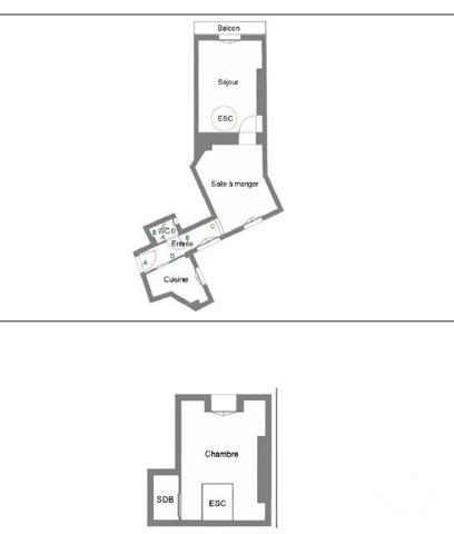 Appartement F3 à vendre  3 pièces - 40,43 m2 PARIS - 75005