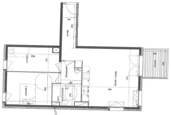 Appartement à vendre |  Nantes |  3 pièces | 63,7 m²