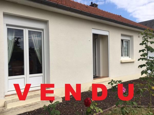 Levet (18340) Maison 4 pèces de 70m2 env + Combles Aménageables et Garage à Levet