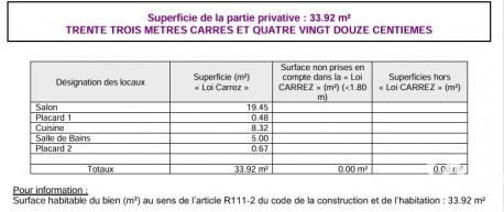 Studio à vendre 34 m² Ecquevilly