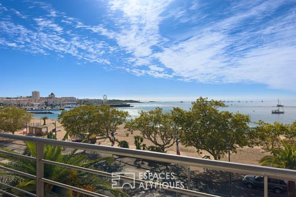Appartement duplex avec balcon et vue mer panoramique