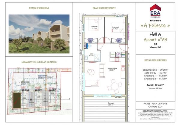 Vente en VEFA - Lucciana - T3 242 600 €