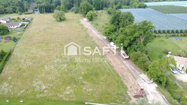 Terrain viabilisé au calme, projet sur mesure