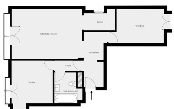 Appartement à vendre    3 pièces • 58,22 m2 Nice