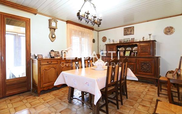 Maison de 77m2, 3 chambres, de plain-pied avec garage et véranda