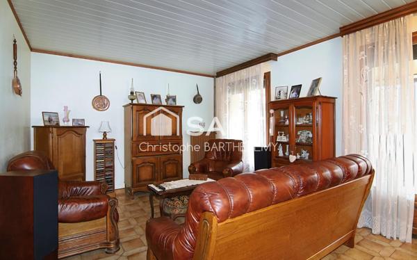 Maison de 77m2, 3 chambres, de plain-pied avec garage et véranda