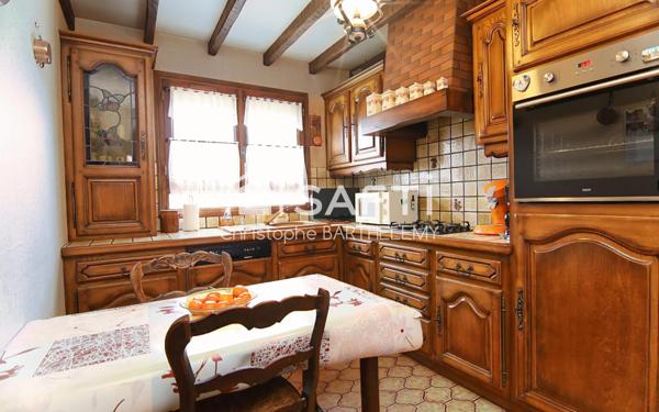 Maison de 77m2, 3 chambres, de plain-pied avec garage et véranda