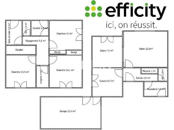 Maison 5 pièces - 100 m²
