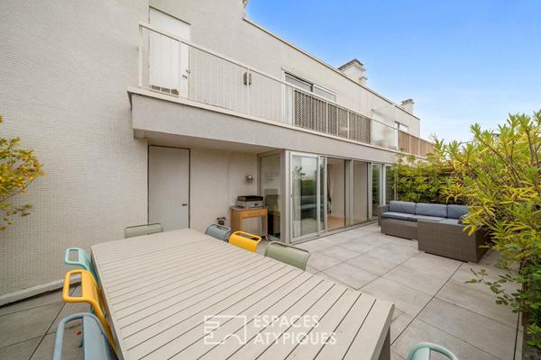 Studio d’architecte avec terrasse, quartier Croulebarbe