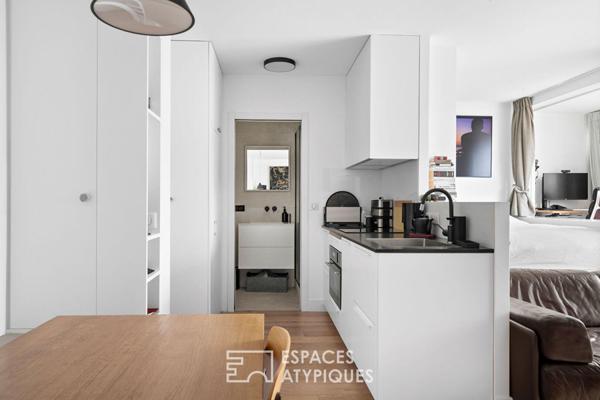 Studio d’architecte avec terrasse, quartier Croulebarbe