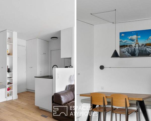 Studio d’architecte avec terrasse, quartier Croulebarbe